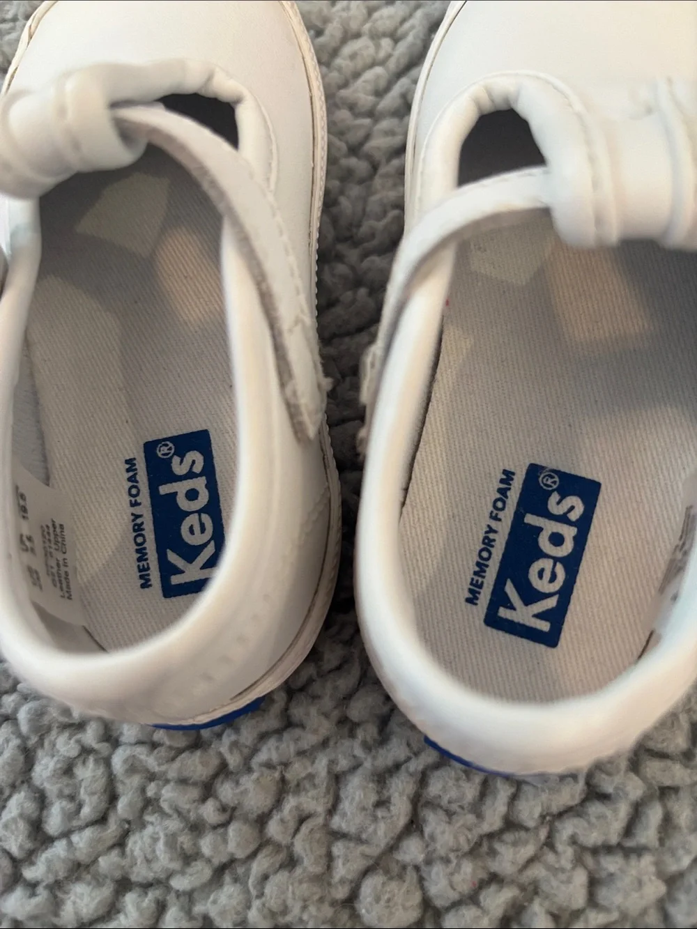 Keds White Champion Toe Cap T strap Shoes